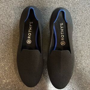 Rothy's Black Flats Comfortable Loafers, size 11, gently used. No box. Washable.